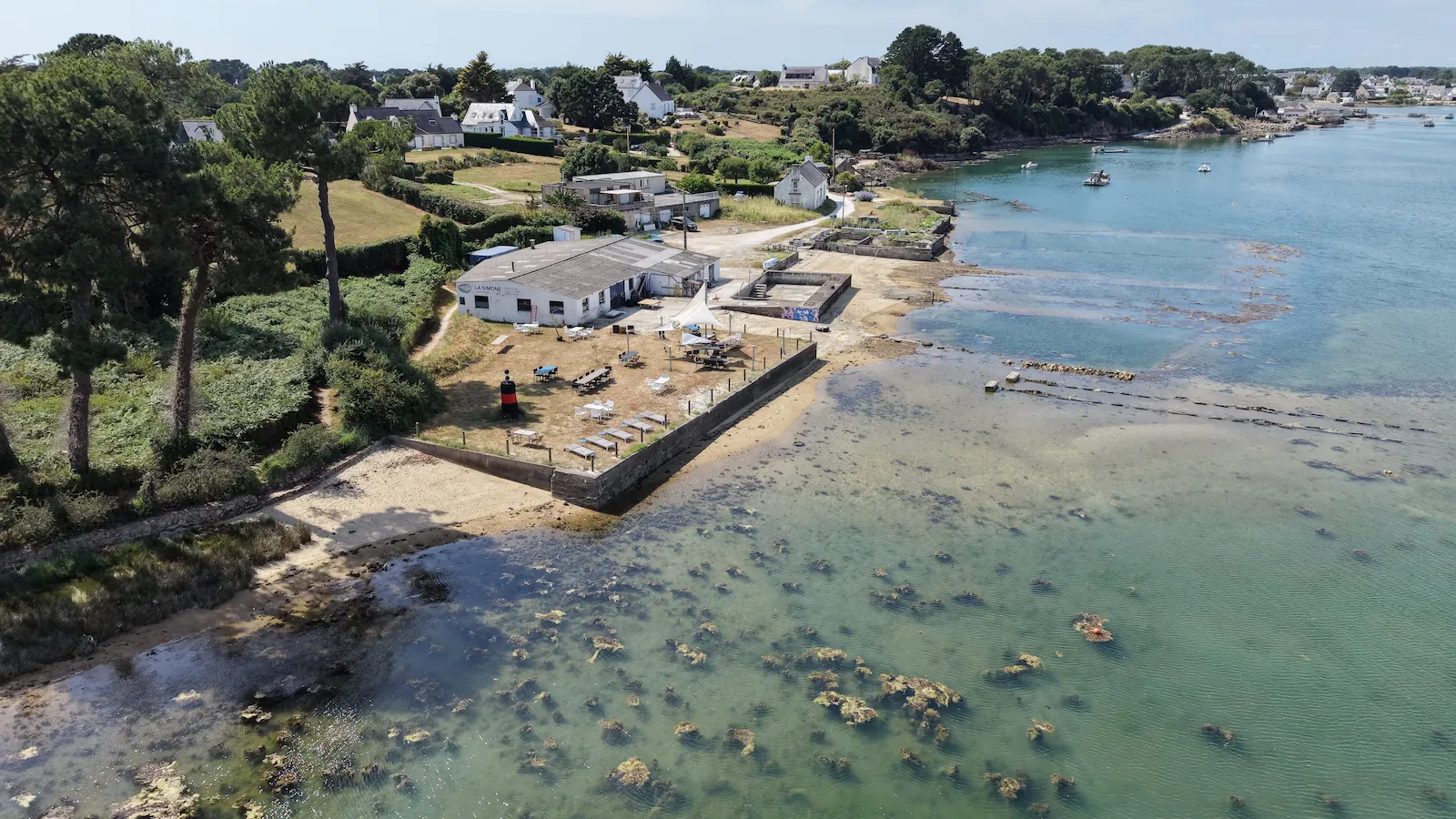 Bar à huîtres La Simone chantier ostréicole Saint-Philibert Morbihan